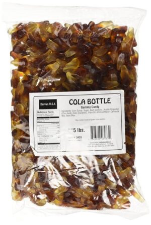 Kervan Cola Bottle Gummy 5lb Bag Bulk
